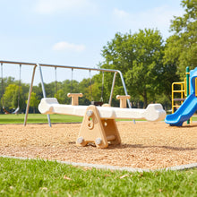 Outdoor Kids Spinning Seesaw Sit and Spin Teeter Totter Outdoor Playground Equipment Swivel Teeter Totter for Backyard