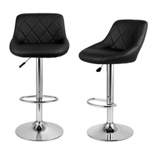 Modern Bar Stools Set Leatherette Exterior Adjustable Lift Chrome Footrest and Base for Breakfast Bar Counter Kitchen and Home Barstools