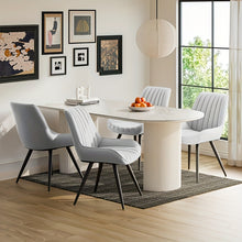 Dining Room Chairs, Set Of 4, Kitchen Chairs, Upholstered Chairs with Metal Legs, Living Room Chair with Backrest Seat Cushion, for Dining Room, Reception Chair, Office
