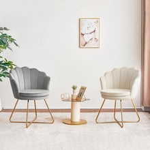 Vanity Chair With Back, Velvet Shell Accent For Living Room, Criss Cross With Golden Legs, Makeup For Bedroom Desk No Wheels, Khaki, Pink, Black, White, Grey