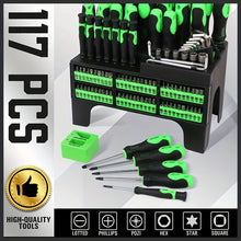 118pcs Magnetic Screwdriver Kit with Plastic Storage for Home Repairs And Projects