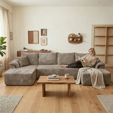 Luxury U-shaped Split Living Room Sofa, Multifunctional Modular Sofa Bed, Oversized Flannel Sofa, Comfortable Lounge Chair, Matching TV Cabinet And Living Room Furniture Set, Home Goods