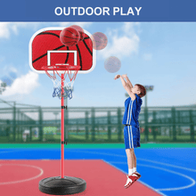 Portable Adjustable Shooting Frame, Kids Youth Sports Basketball Stand Adjustable Height 105-179CM Basketball Goal Toy for Outdoor Backyard Sports Game Play
