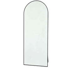160x50cm Arched Full Length Mirror Black Aluminium Frame Floor Standing Bedroom