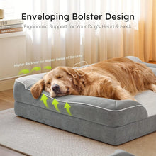 Medium Large Size Dog Bed Available In 4 Sizes, Dog Beds with Orthopedic Memory Foam, Washable Crate Bed & Anti-Slip Pet Mat for Medium Dogs, Machine Washable Comfortable Sleeping Pad