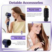 5 in 1 Hot Air Brush Detachable Hair Hot Brush Air Curler Air Curling Wrap Styler Upgrade Hot Air Brush Curling Brush Iron Hair Styling Tools for Curling Straightening