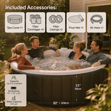 Portable Inflatable Spa Tub with Built-in Heater, Jets & Filtration – Ideal for Home Relaxation
