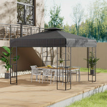 High Quality Outdoor Camping Tent Leisure Dining Shade Gazebo Party Tent with Metal Frame and Polyester Canopy Outdoor Garden Gazebo for Swimming Pool Garden Lawn Patio and Deck