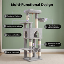 Luxury Tall for cat Tree | Six-Tier Climbing Structure, Spacious Viewing Platform + Sun-Proof for cat Bed, Durable Scratch Bars, All-Around Leisure And Play Castle For Cats