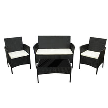 Garden Furniture Sofa Chairs Table Set Rattan Conservatory Outdoor Patio Seat Cushion With Single Armchairs With Coffee Table 6210-B Sofa