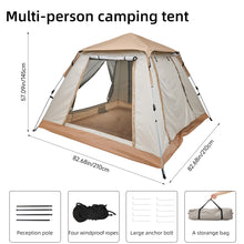 Portable Automatic Pop-Up Camping Tent – Easy Set Up with 3x2.7m Awning, Folding Canopy Tent for Hiking & Outdoor Activities