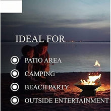 Square Outdoor Fire Pits, Portable Fire Pit with Poker, Grate, Grill and Cover