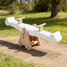 Outdoor Kids Spinning Seesaw Sit and Spin Teeter Totter Outdoor Playground Equipment Swivel Teeter Totter for Backyard