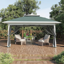 Portable Gazebo - 3.96X3.96meter Canopy Featuring Mosquito Netting & Dual Roof, Height Adjustable Pop Up Shelter, Easy Assembly, Uv-Resistant Canopy for Patio, Backyard, Garden, Events, Weddings, Outdoor Dining, And Patios