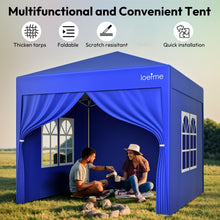 1pc, Folding 243.84 cm*243.84cm with 4 Side Walls, Party Tent, UV Protected, Height Adjustable, with Carry Bag, for Outdoor Garden Camping