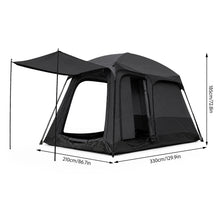 Large 8-12 Person Family Camping Tent 210D Oxford Fabric Lightweight for Outdoor, Hiking, Beach, Festivals, Backpacking & Picnic 2 Room 1 Living Room with Porch, Sun Shelter, 3-4 Season Easy Setup Instant Cabin Tent