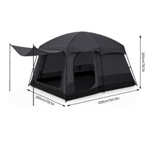 Large 8-12 Person Family Camping Tent 210D Oxford Fabric Lightweight for Outdoor, Hiking, Beach, Festivals, Backpacking & Picnic 2 Room 1 Living Room with Porch, Sun Shelter, 3-4 Season Easy Setup Instant Cabin Tent