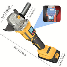 KITESDER Brushless Motor Angle Grinder Cordless. Power Tools with Battery And Rich Additions, Multi-Functional Tool. No-Load Speed: 9000/11000 R/Min. Suitable for Polishing, Sanding And Grinding. Shipped from Local Warehouse