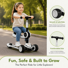 Three-Wheeled Balance Scooter, Adjustable height, Stylish, Premium model, Kids Scooter, Kids Scooter 3 years, 3 Height adjustable Kids Scooter Kids Scooter Big Wheels Foldable Kick Scooter, 4 Levels Height Adjustable, 3 Wheel Scooter for Kids Ages 3-10 wi