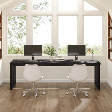 180cm Desk, Large Computer Desk Office Table with Sturdy Metal Frame, Workstation for Home Office Desks, Conference Table (Black)
