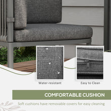 5 Pieces PE Rattan Dining Sets with Cushions, Space-saving Design Rattan Cube Garden Furniture with Stone Composite Board Top, for Indoor & Outdoor, Grey