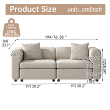 Modern Modular Sectional Sofa with Chaise Lounge - Oversized White Convertible L-Shaped or Straight Design, Plush Cushions & Neutral-Toned Durable Fabric, Easy Assembly Contemporary Living Room Furniture for Apartments & Homes, Space-Saving Modular Sofa f