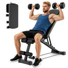 Adjustable Foldable Portable Weight Bench for Home Gym, 226.8KG Flat Incline Decline Workout Bench for Full Body Workout Easy Assembly for Home Gym