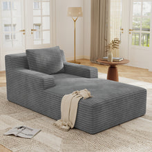Indoor Lounge Chair with Oversized Design, Memory Sponge Sofa Bed, No Assembly Required, Cloud Like Comfortable Living Room Sofa