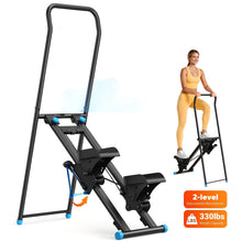 MERACH Stair Stepper Designed for Home Workouts, Featuring a New Model Vertical Climber for Comprehensive Body Training, a Space-Saving Folding Cardio Stair Climber with an Extended Step Range, And Adjustable Handlebars And Pedals, Without Battery