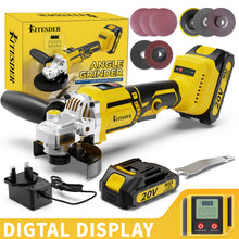 KITESDER Brushless Motor Angle Grinder Cordless. Power Tools with Battery And Rich Additions, Multi-Functional Tool. No-Load Speed: 9000/11000 R/Min. Suitable for Polishing, Sanding And Grinding. Shipped from Local Warehouse