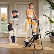 MERACH Stair Stepper Designed for Home Workouts, Featuring a New Model Vertical Climber for Comprehensive Body Training, a Space-Saving Folding Cardio Stair Climber with an Extended Step Range, And Adjustable Handlebars And Pedals, Without Battery