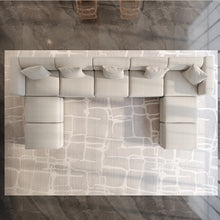 Modern Modular Sectional Sofa with Chaise Lounge - Oversized White Convertible L-Shaped or Straight Design, Plush Cushions & Neutral-Toned Durable Fabric, Easy Assembly Contemporary Living Room Furniture for Apartments & Homes, Space-Saving Modular Sofa f