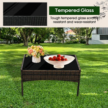Garden Furniture Sofa Chairs Table Set Rattan Conservatory Outdoor Patio Seat Cushion With Single Armchairs With Coffee Table 6210-B Sofa