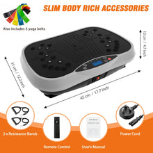 Vibrating Plate Exercise Machine with 149.69KG Max Weight Load, 10 Preset Workout Modes And 200 Adjustable Speeds, Includes Resistance Bands & Yoga Straps for Full Body Burning, Home Body Shaping Fitness Equipment