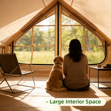 Inflatable Tents for Camping Easy Setup 4 Seasons Outdoor Oxford Cabin Tent, Air Tent with Mesh Windows and Doors, 8-10 Person Glamping Tents with Stove Jack for Picnic, Hiking, Traveling