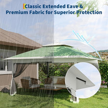 Portable Gazebo - 3.96X3.96meter Canopy Featuring Mosquito Netting & Dual Roof, Height Adjustable Pop Up Shelter, Easy Assembly, Uv-Resistant Canopy for Patio, Backyard, Garden, Events, Weddings, Outdoor Dining, And Patios