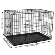 Metal Dog Cage Puppy Training Crate Pet Carrier Small Medium Large XL XXL Metal 18'' 24'' 30'' 36'' 42'' 48''