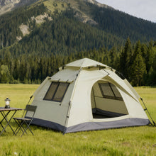 2-3 Persons Instant Auto Up Large Camping Tent Outdoor Shelter Divided Curtain for Separated Room Portable with carrying Bag for All Seasons