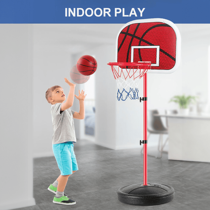 Portable Adjustable Shooting Frame, Kids Youth Sports Basketball Stand Adjustable Height 105-179CM Basketball Goal Toy for Outdoor Backyard Sports Game Play