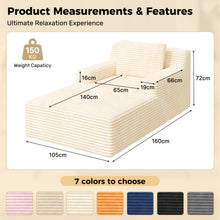 Indoor Lounge Chair with Oversized Design, Memory Sponge Sofa Bed, No Assembly Required, Cloud Like Comfortable Living Room Sofa