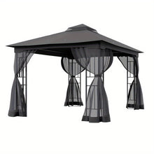 High Quality Outdoor Camping Tent Leisure Dining Shade Gazebo Party Tent with Metal Frame and Polyester Canopy Outdoor Garden Gazebo for Swimming Pool Garden Lawn Patio and Deck