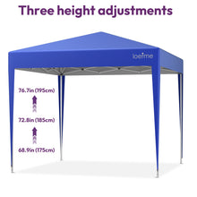 1pc, Folding 243.84 cm*243.84cm with 4 Side Walls, Party Tent, UV Protected, Height Adjustable, with Carry Bag, for Outdoor Garden Camping