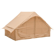 Inflatable Tents for Camping Easy Setup 4 Seasons Outdoor Oxford Cabin Tent, Air Tent with Mesh Windows and Doors, 8-10 Person Glamping Tents with Stove Jack for Picnic, Hiking, Traveling