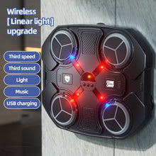 Smart Music Boxing Reaction Target – Interactive Wall-Mounted Punching Pad with Dynamic LED Lights, 3-Speed & 3-Sound Modes, Bluetooth Music Sync, USB Rechargeable, High-Elastic Sponge Pads & HD Stereo Speaker – Perfect for Teenagers & Adults To Boost Ref