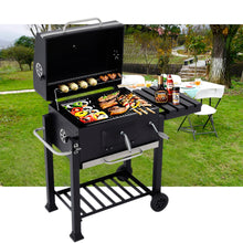 1PC Black Outdoor Terrace Grill – Commercial Cart Grill & Portable BBQ, Perfect for Outdoor Barbecue & Camping Gatherings, Size 113x45x100cm