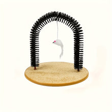 1pc Grooming Brushes And Tickle Toys That Cats Can'T Resist - Cat Arch Self Groomer: Pamper Your Cat with Massages And Grooming Brushes!