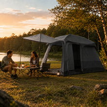 Large 8-12 Person Family Camping Tent 210D Oxford Fabric Lightweight for Outdoor, Hiking, Beach, Festivals, Backpacking & Picnic 2 Room 1 Living Room with Porch, Sun Shelter, 3-4 Season Easy Setup Instant Cabin Tent