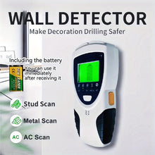 Stud Finder Wall Scanner with Battery- 5 in 1 Stud Detector with Intelligent Microprocessor Chip And HD LCD Display, Stud Sensor Beam Finders for The Center And Edge of Wood AC Wire Metal Studs Joist Pipe