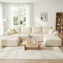 Luxury U-shaped Split Living Room Sofa, Multifunctional Modular Sofa Bed, Oversized Flannel Sofa, Comfortable Lounge Chair, Matching TV Cabinet And Living Room Furniture Set, Home Goods
