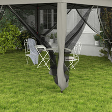 Outsunny Heavy Duty Instant Pop Up Gazebo Tent with Mesh Sidewalls & Doors, UV-Resistant High Quality Canopy, Adjustable Height, Portable Outdoor Shelter for Backyard, Camping, Parties - Easy Setup, Zippered Mesh Walls, Dark Grey (304.8x304.8x228.6cm), Te